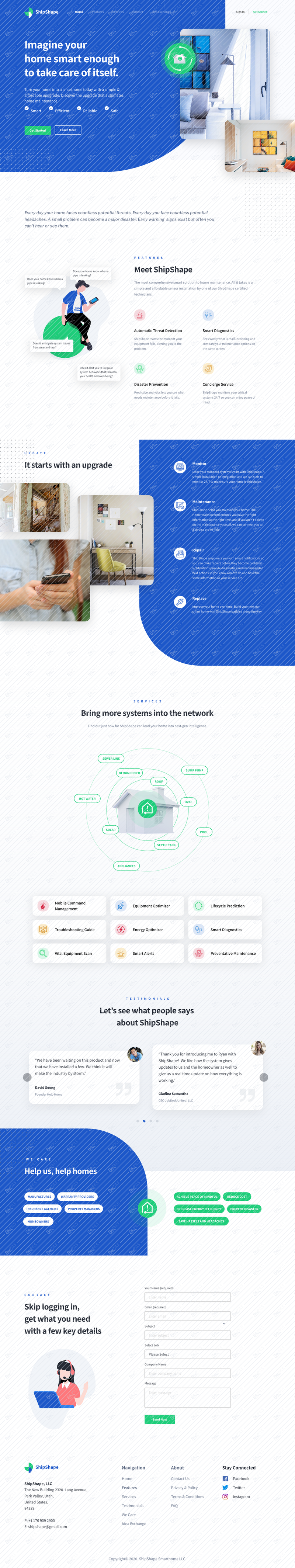 ShipShape - Landing Page