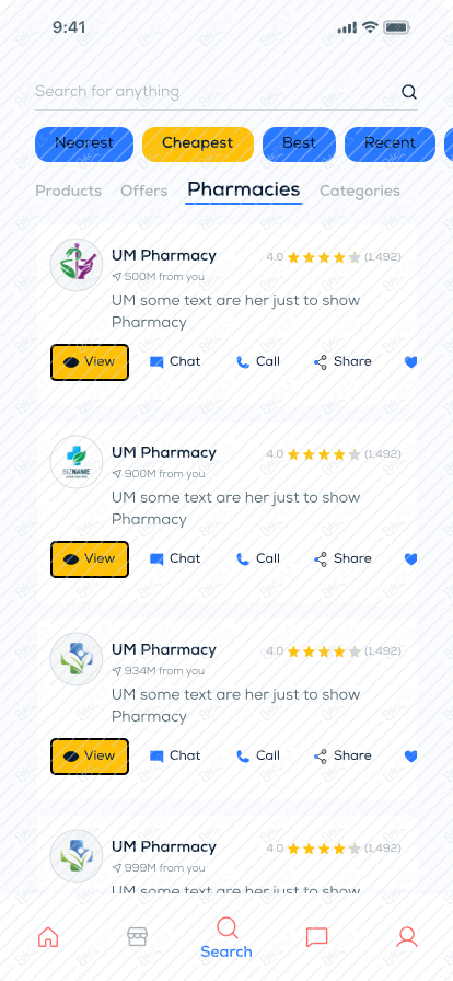 Search Pharmacies