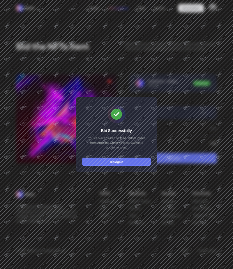 Detail NFT - Bid Successfully