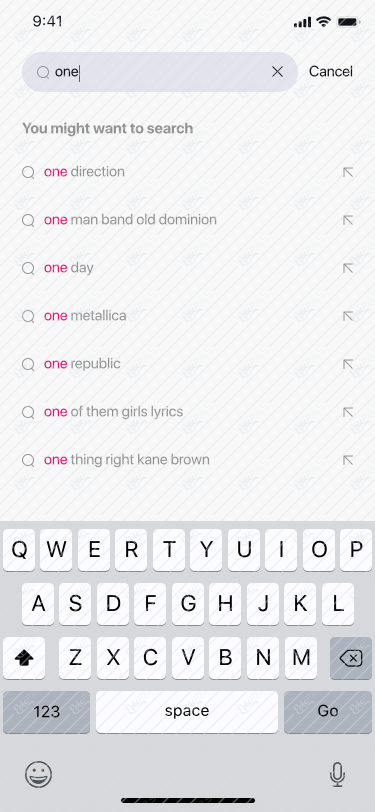 Search – enter keyword  – light