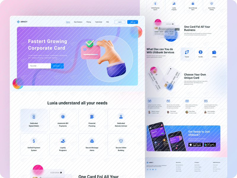 Financial Landing Page UI_Mockup
