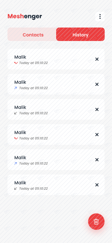 History Screen