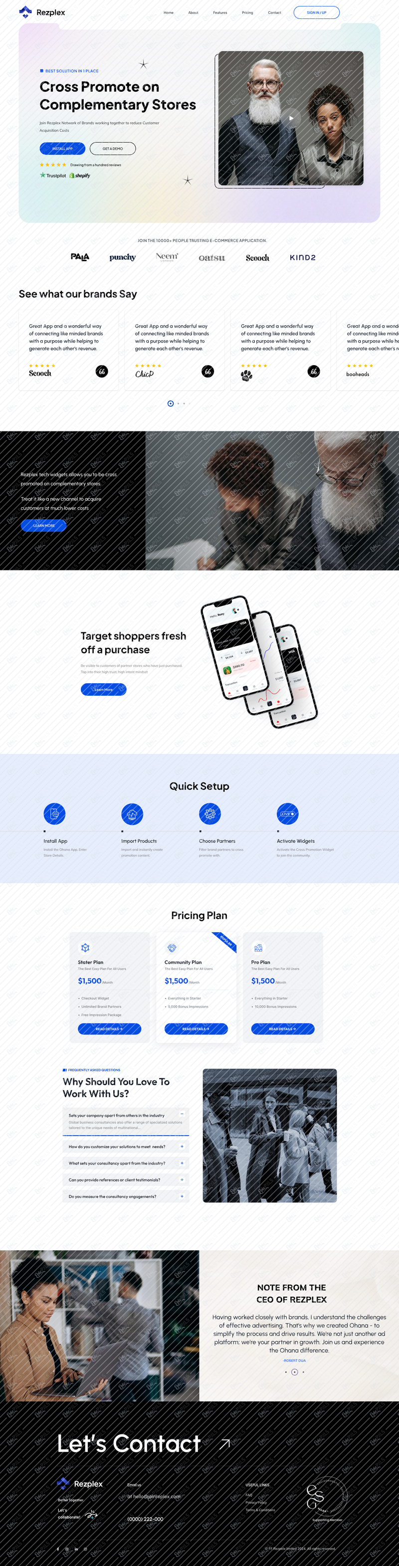 Rezplex_Sass Landing Page