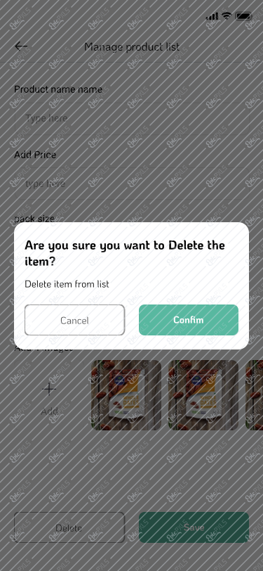 add product delete