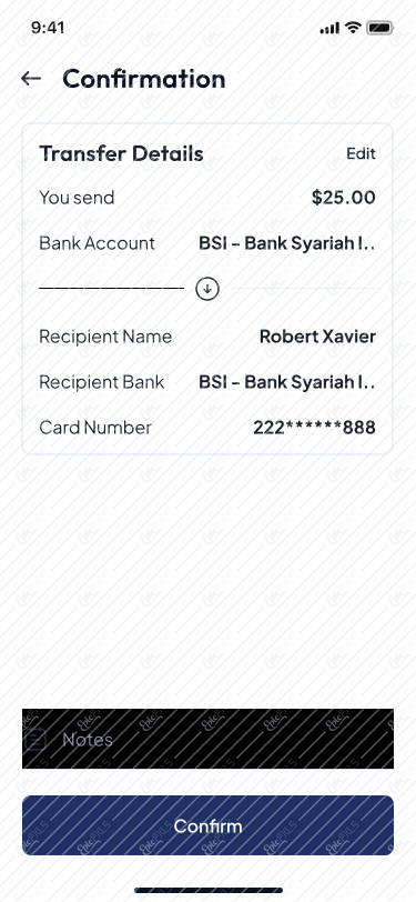 18. Transfer Confirm