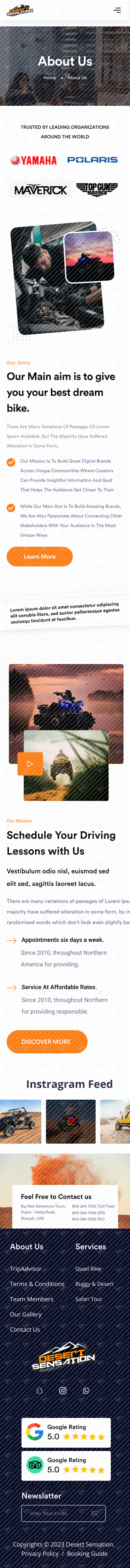 About us Responsive
