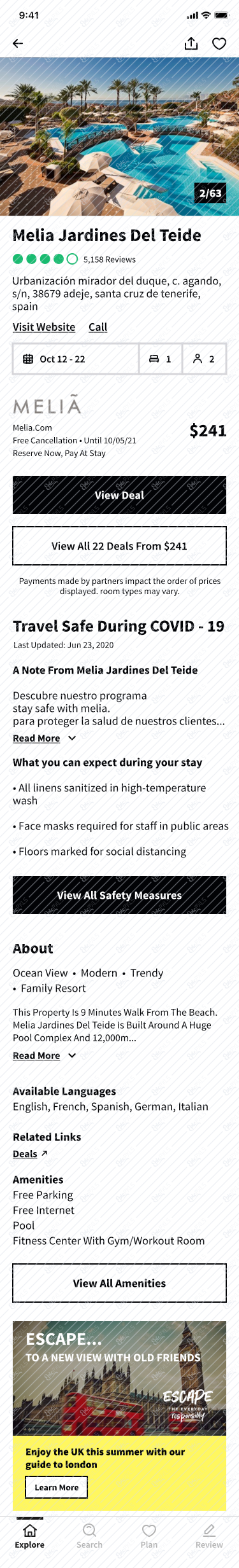 10 Hotel details