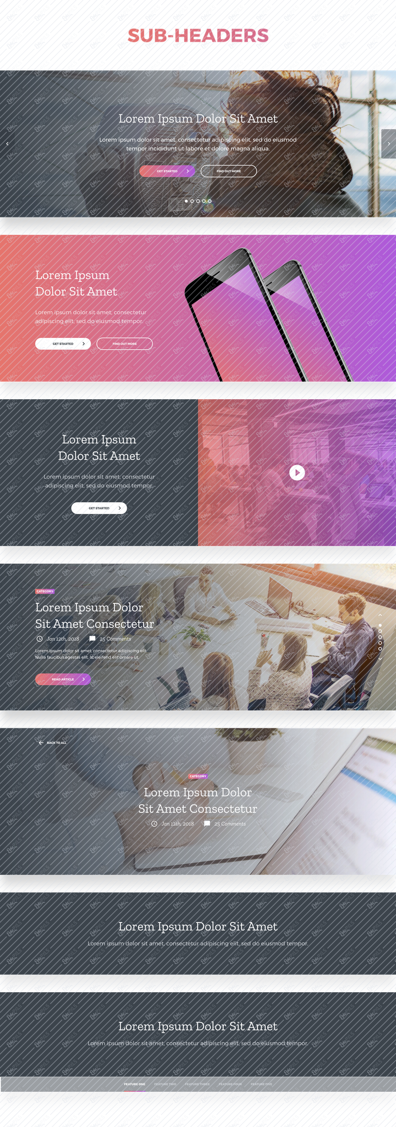 Sub-Headers