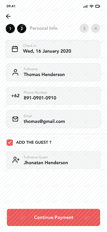 10. Personal Info Fill