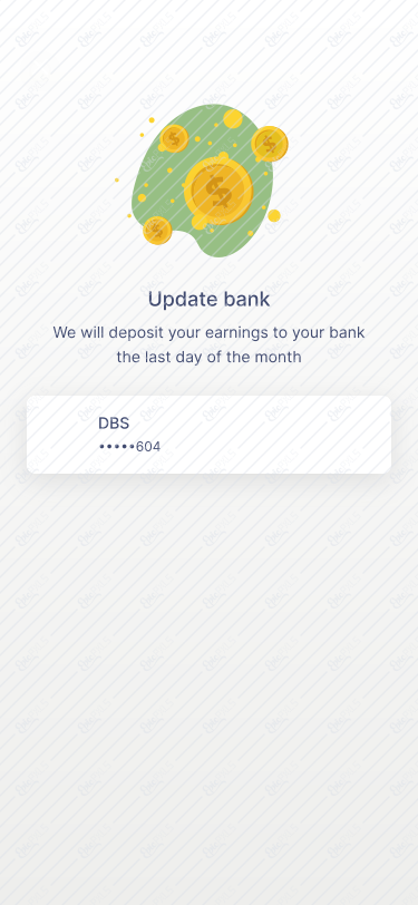 current bank details