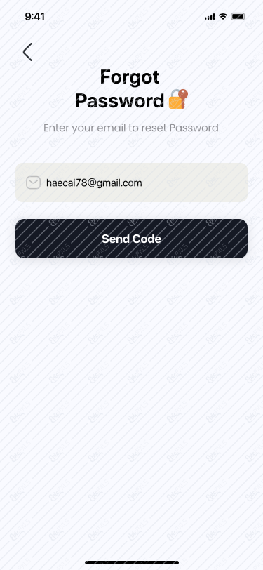 Forgot Password Filled