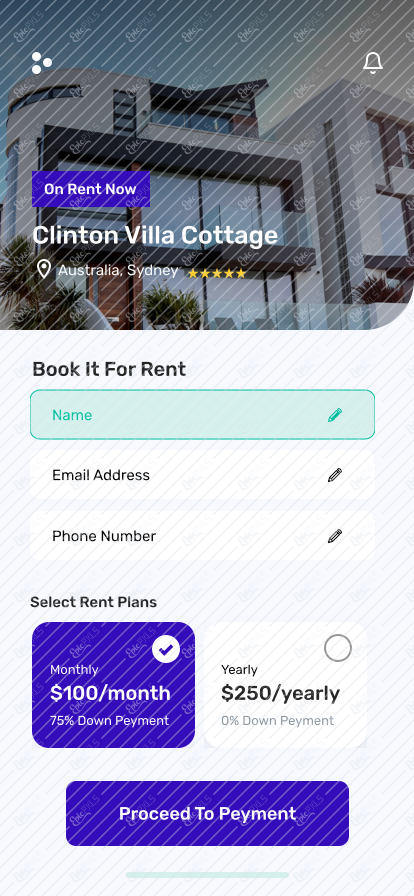 Booking Screen