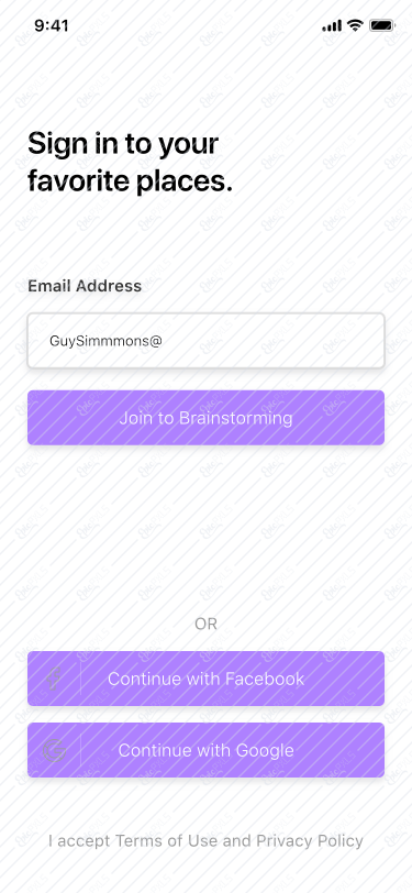 01 - Sign In Screen