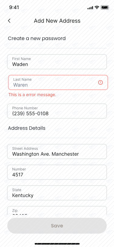 89_Add New Address - input error 2