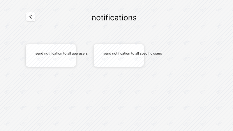 admin panel