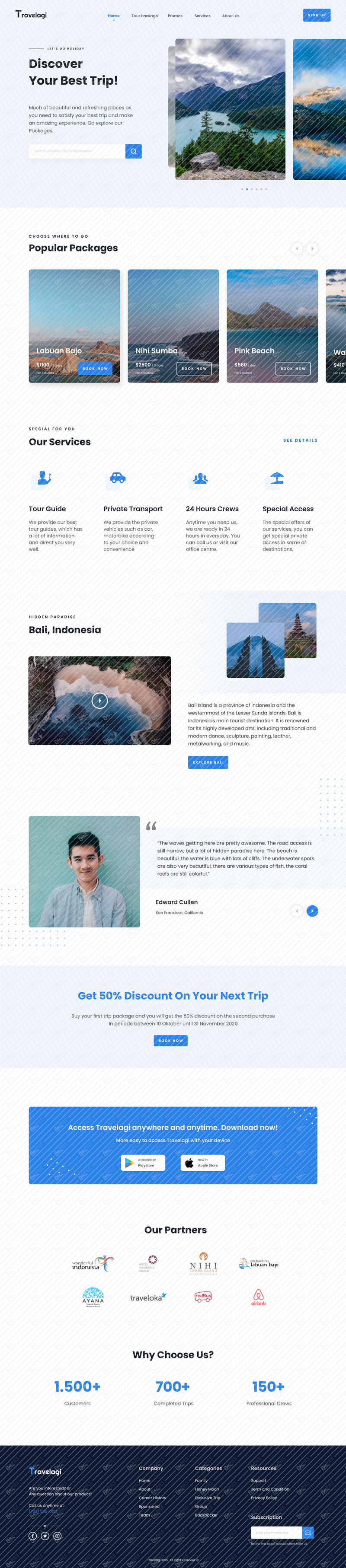 Travel Apps - Blue ver