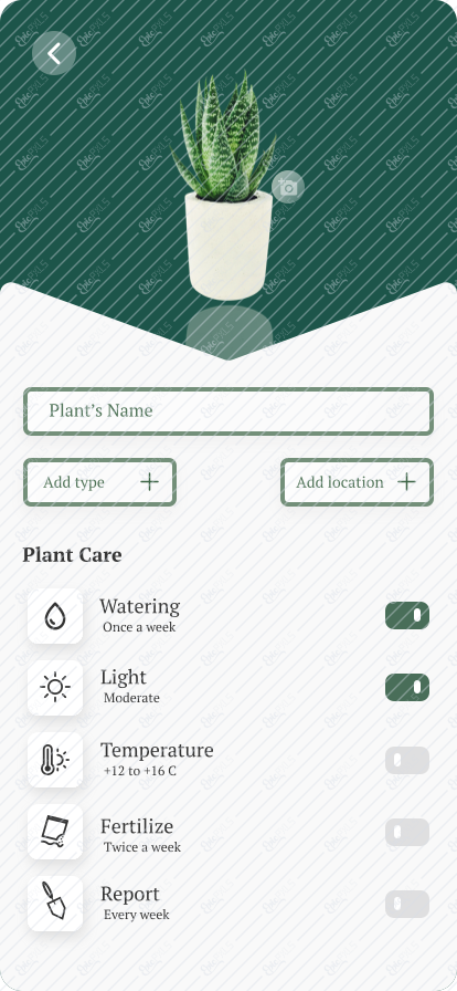 Add plant's