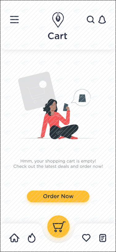 Cart Screen 2 - Empty