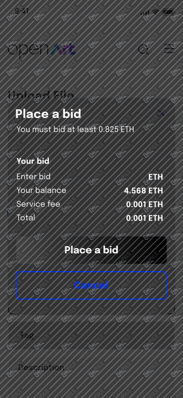 Place a bid