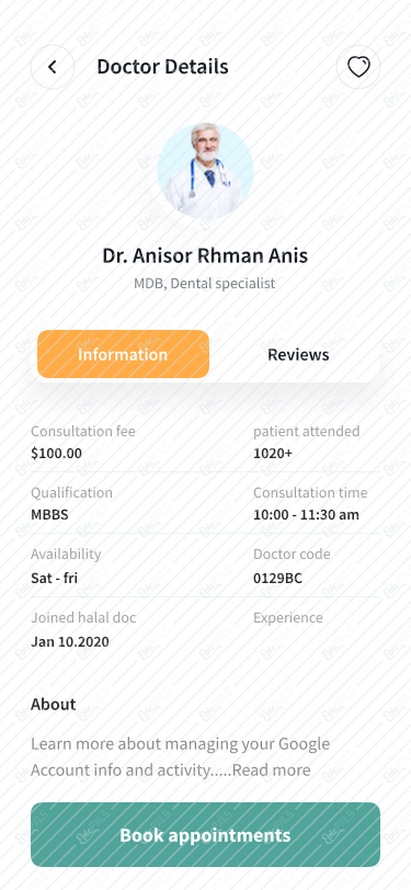 Doctor details