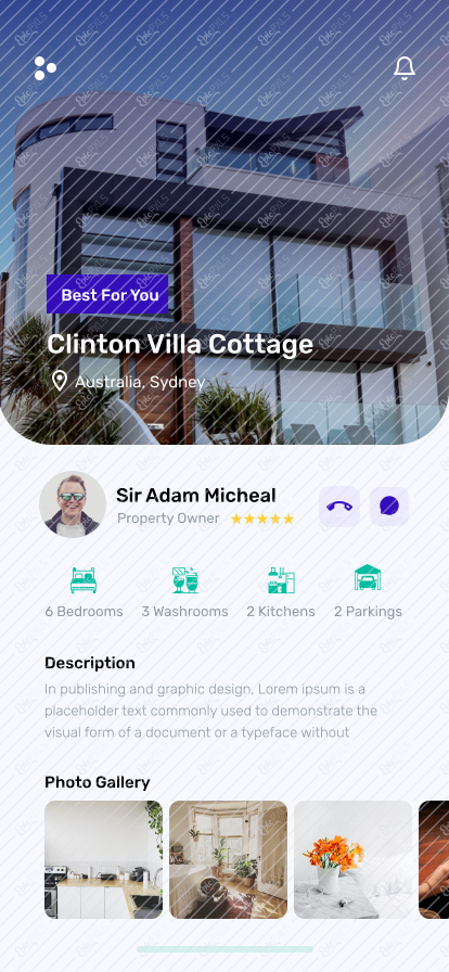 House Details Screen