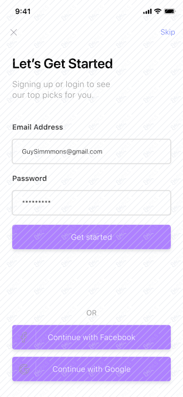 02 - Sign In Screen