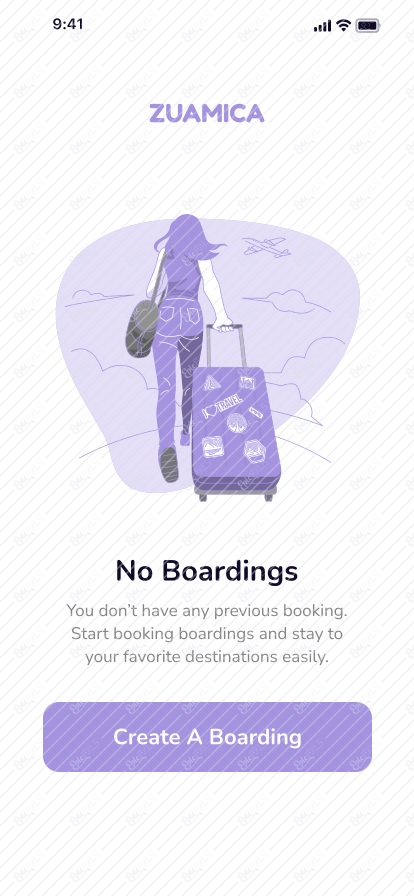 Boardings Empty State Screen