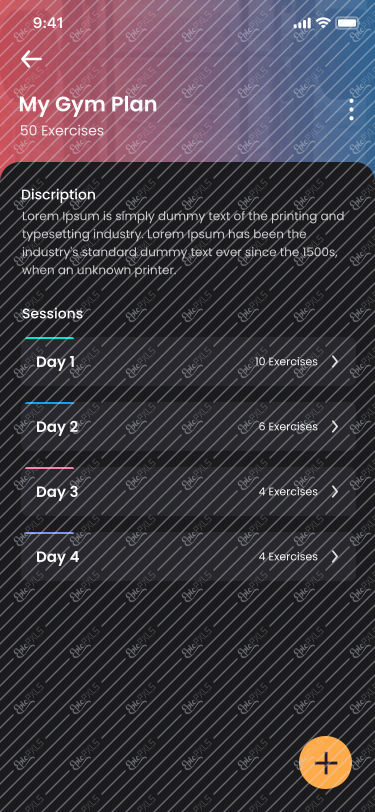 Plan screen