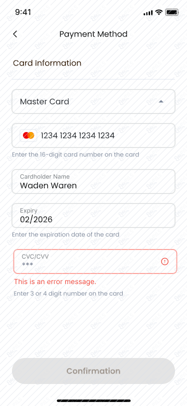 101_Payment Method - error 3