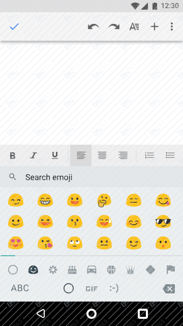 Keyboard: Emoji