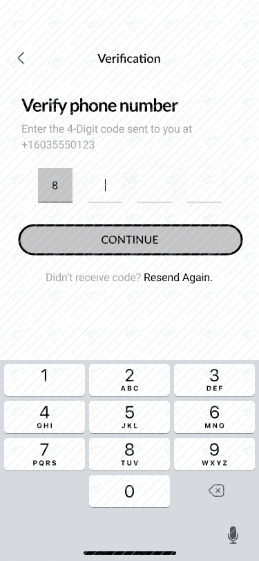 12-Verify phone number