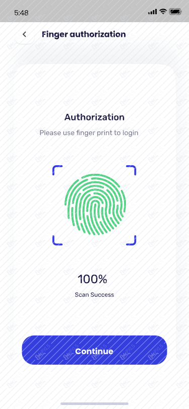 Biometrics login approved