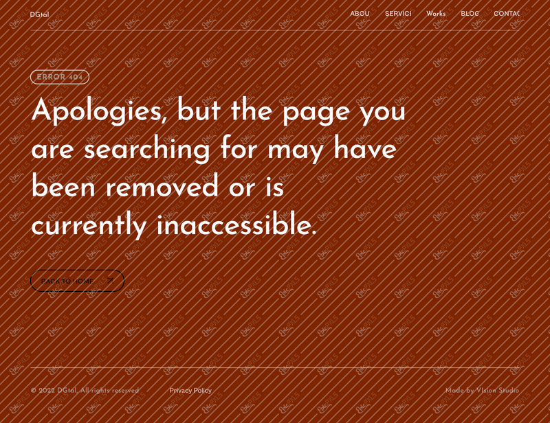 404 Error Page (Desktop)