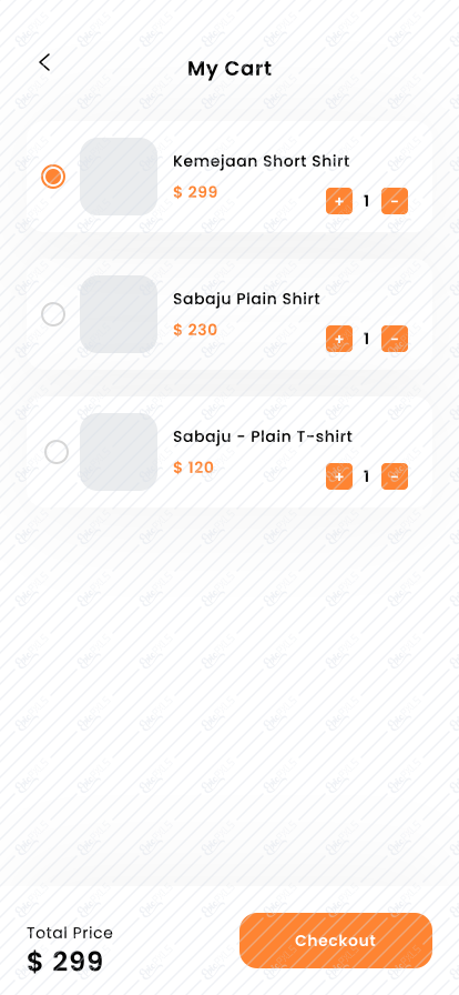 Cart Screen