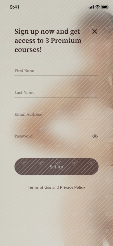 3. Sign Up