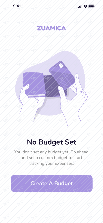 Budget Empty State Screen