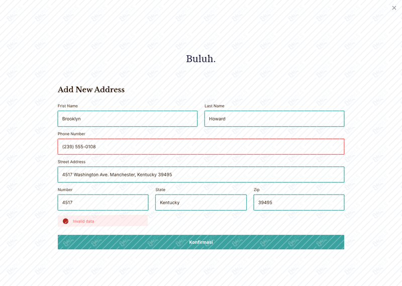 Add address - error 4