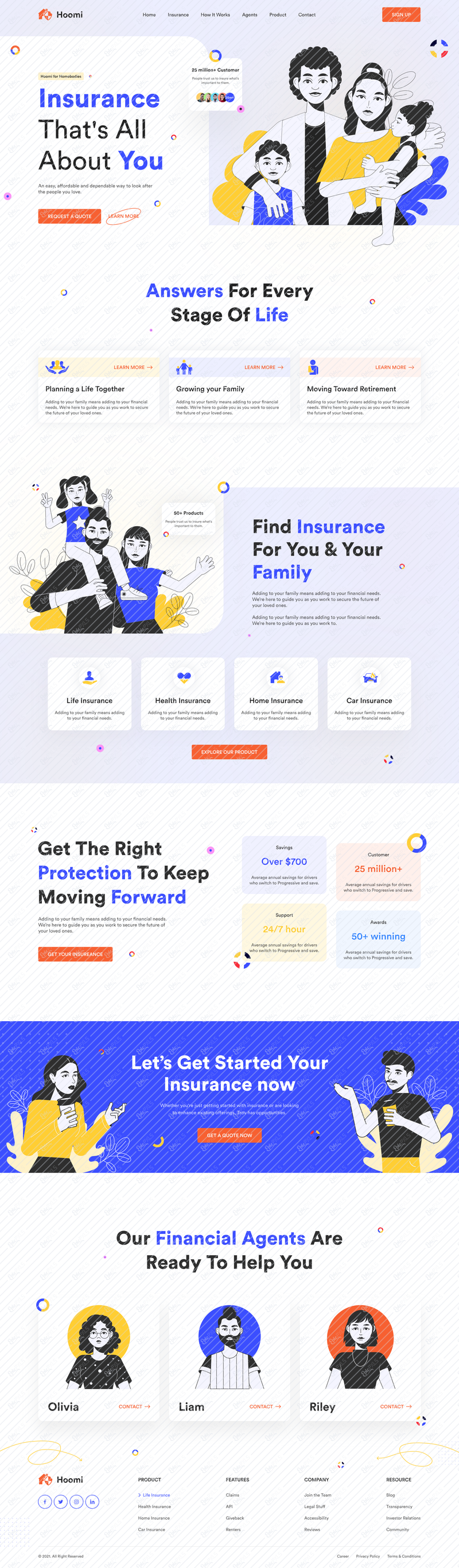Insurance Landing page