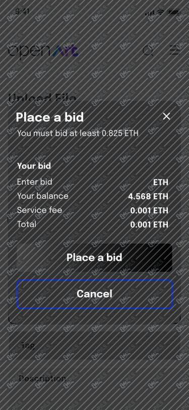 Place a bid