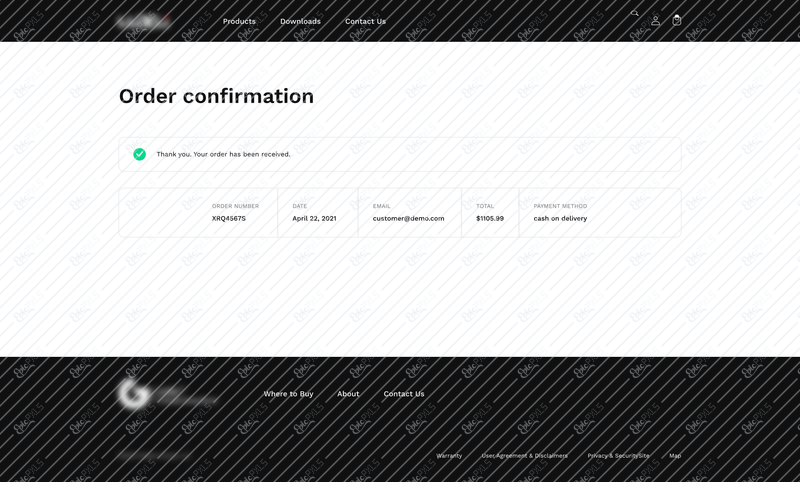 Order Confirmation