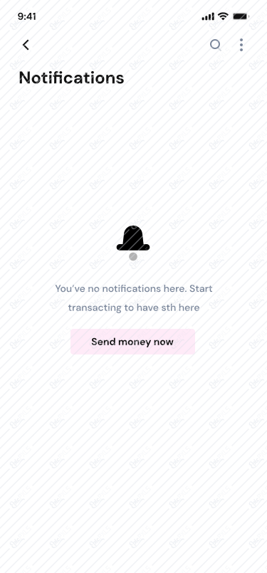 Notifications/empty state