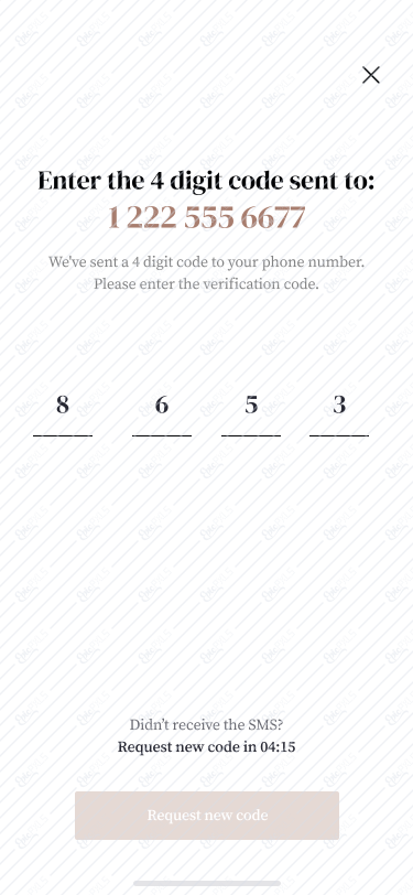 Phone Verification - Filled