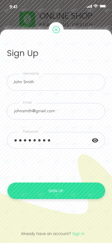 Sign Up