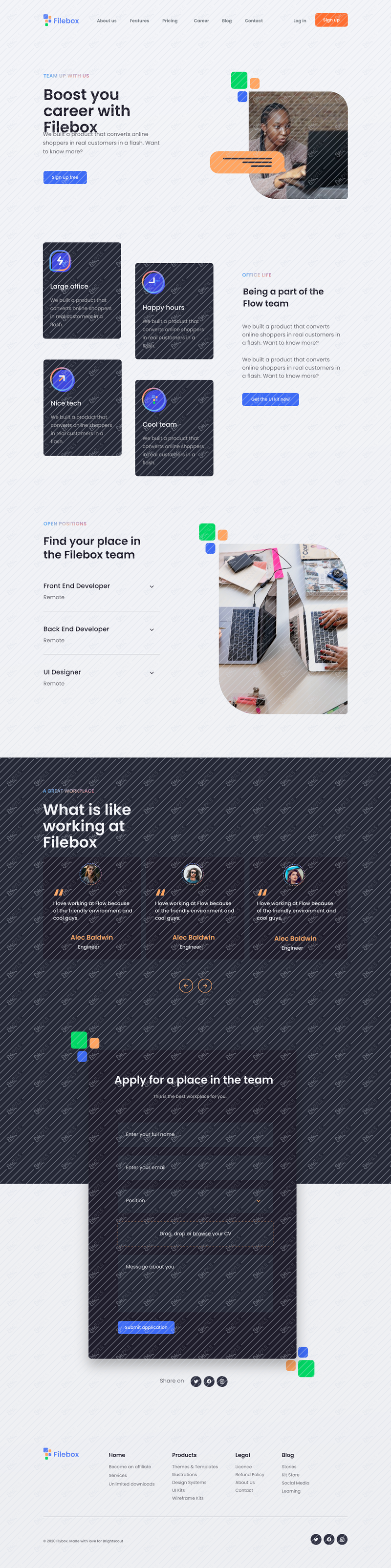 Careers / Dark / Desktop
