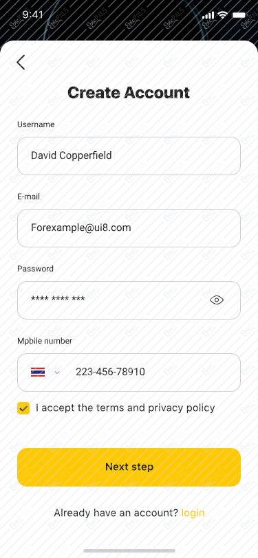 Create Account