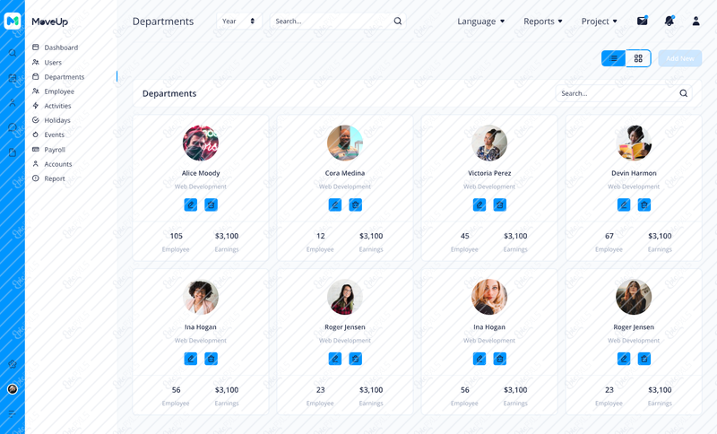 14. Departments - Gridview