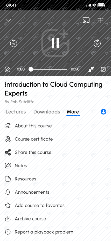 6.2 Course More options