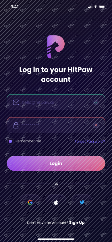 ↳  Login Filled