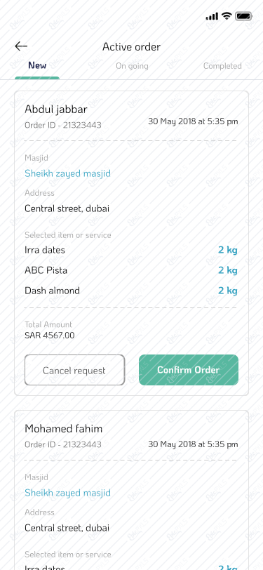 active order