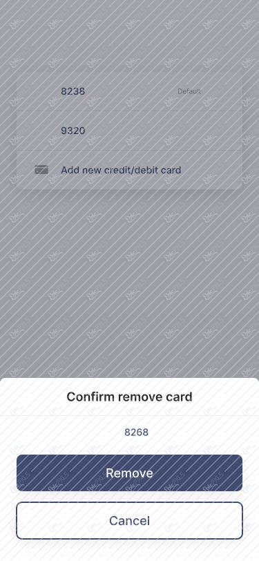 remove card